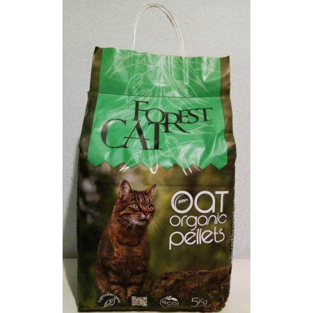 Forest Cat OAT Organic Pellets ВІВСЯНИЙ наповнювач для котячого туалету 5 кг (001431)
